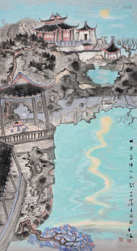 方廣智（ b . 1978 ） 明月多情入水間