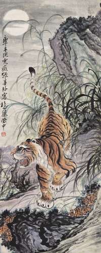 張善孖（1882-1940）猛虎圖