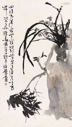 許麟廬（1916 - 2011） 蘭竹石圖