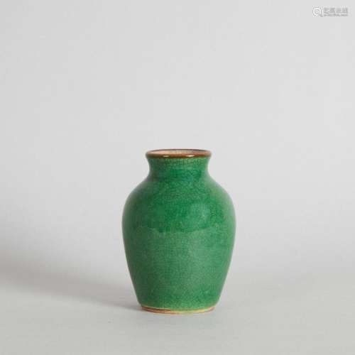 A 19th Century Chinese Green-Glazed Vase