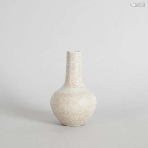 A 19th Century Chinese Crackle-Glazed White Bottle Vase (Yon...