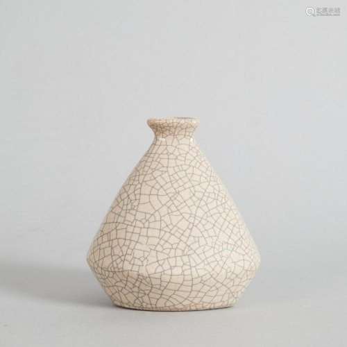 Three Chinese Crackle-Glazed Vases