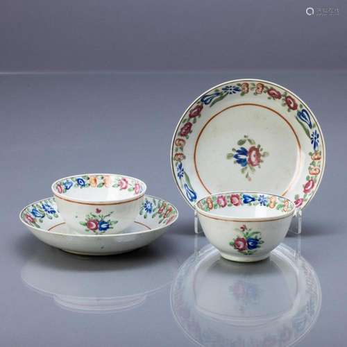 PIR OF CUP WITH SAUCER