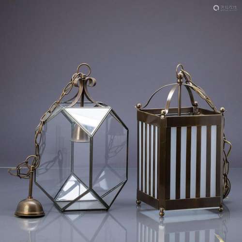 TWO SUSPENSION LANTERNS