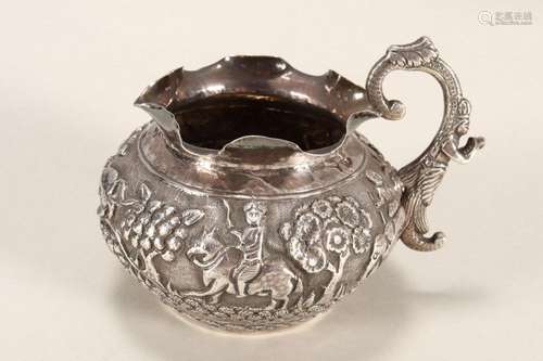 Burmese Silver Creamer,