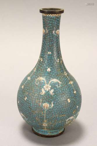 19th Century Chinese Cloisonne Vase,