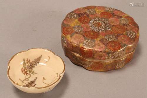 Japanese Satsuma Box and Cover,