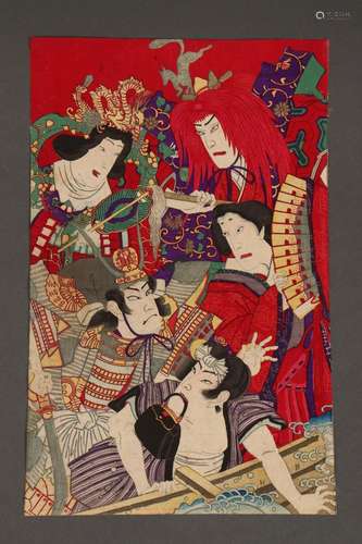 Original Japanese Woodblock,