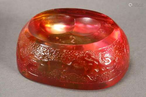 Chinese Art Glass Paperweight,