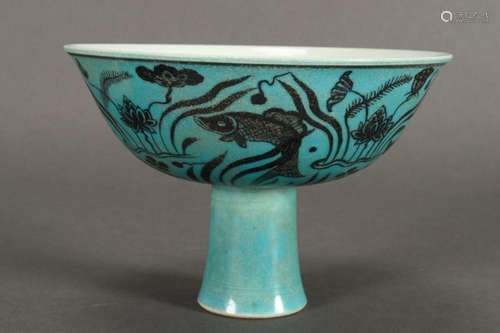 Chinese Porcelain Stem Bowl,