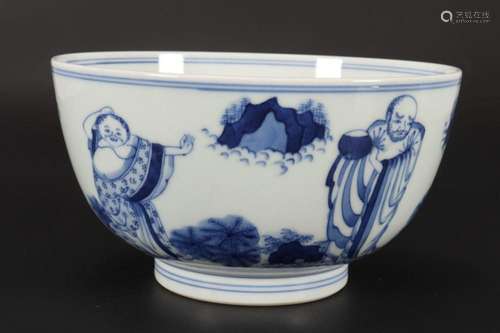 Chinese Blue and White Porcelain Bowl,