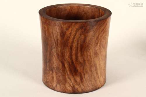 Chinese Hardwood Brush Pot,