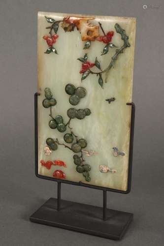 Chinese Late Qing Dynasty Jade Plaque,