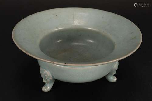 Chinese Ru Ware Footed Censor,