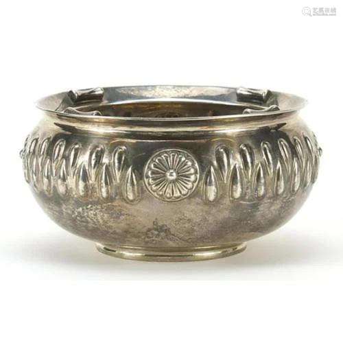 Arts & Crafts circular silver bowl, ?.C.W maker's ma...