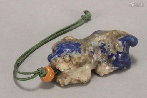 Chinese Carved Lapis Lazuli Figure,