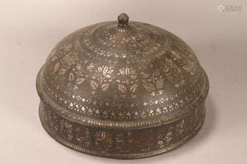 18th Century Bidri Ware Lidded Vessel,