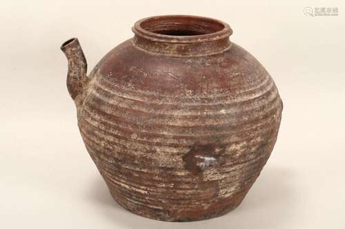 Middle Eastern Pottery Kendi,