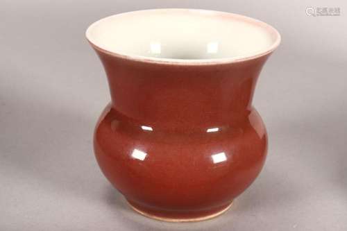 Chinese Peach Glaze Vase,