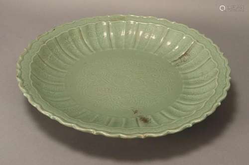 Chinese Celadon Charger,