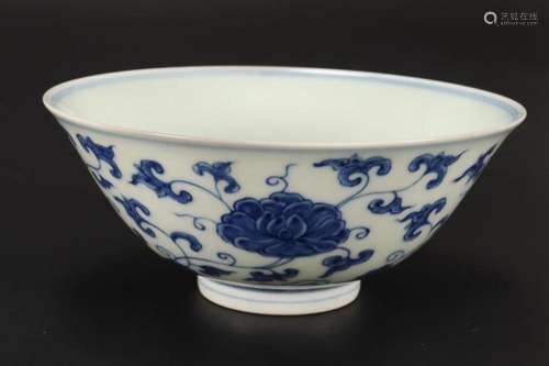 Chinese Blue and White Porcelain Bowl,