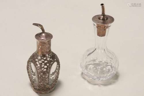 Chinese Sterling Silver Cased Bitters Bottle,