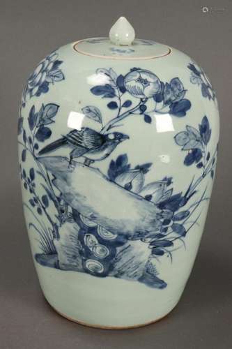 Chinese Late Qing Dynasty Blue and White