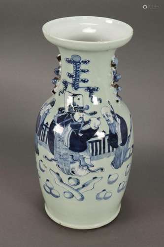 Chinese Late Qing Dynasty Blue and White Porcelain