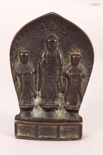 Chinese Bronze Shrine/Amulet,