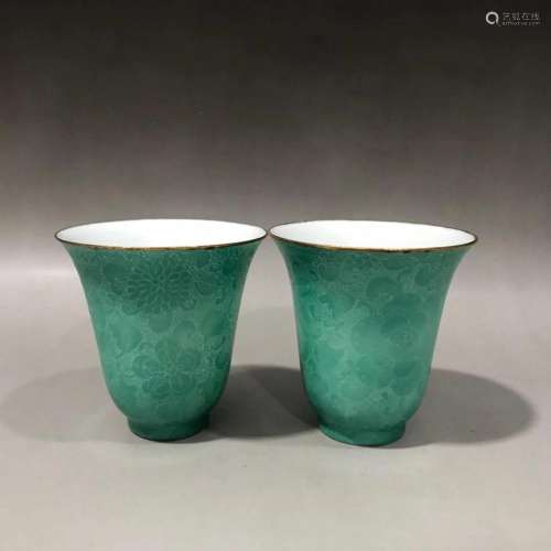 PAIR OF CHINESE CUPS