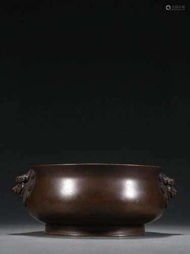 CHINESE BRONZE TRIPOD CENSER