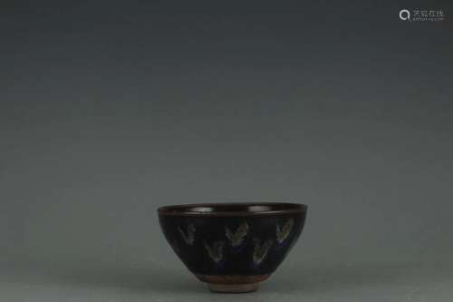 CHINESE FLAMED GLAZED BOWL,JIAN WARE