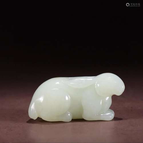 CHINESE HETIAN JADE RABBIT