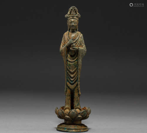 Chinese Bronze Buddha statue of liao Dynasty