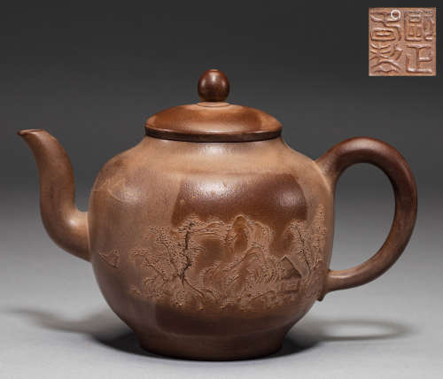 Chinese purple teapots from the Qing Dynasty