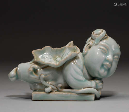 Hutian kiln boy ornaments in Song Dynasty of China