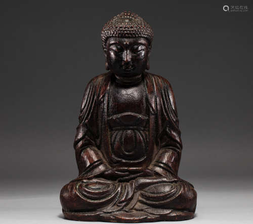 Chinese Aloes Buddha statue of qing Dynasty