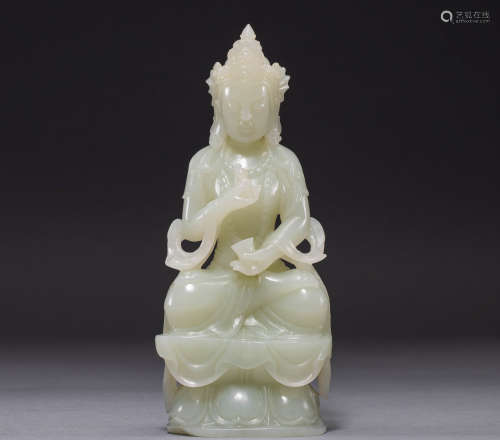 Hetian Jade Buddha statue of Song Dynasty of China