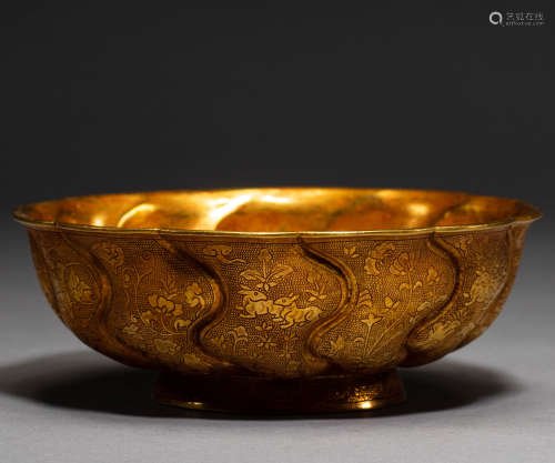 Gilded bowl of Song Dynasty China