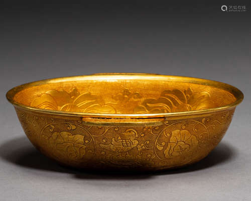 Gilded bowl of Song Dynasty China