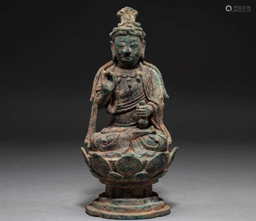 Chinese Bronze Buddha statue of liao Dynasty