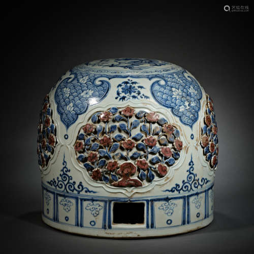 Yuan dynasty blue and white Mongolian yurt