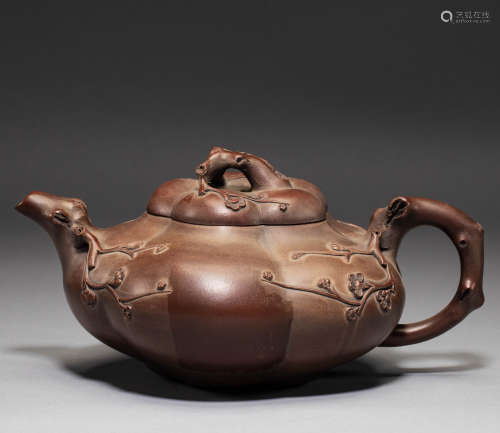 Chinese purple teapots from the Qing Dynasty