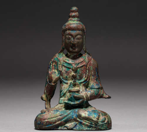 Chinese Bronze Buddha statue of liao Dynasty