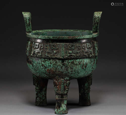 Chinese Han Dynasty copper furnace