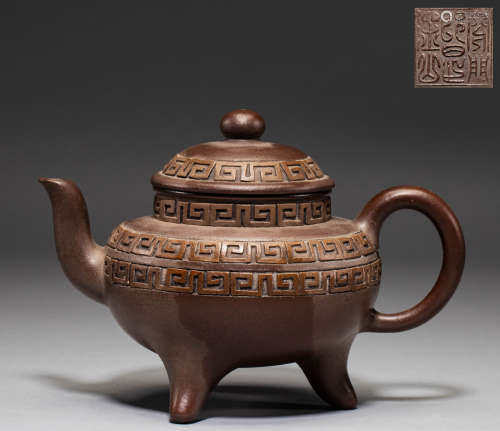 Chinese purple teapots from the Qing Dynasty