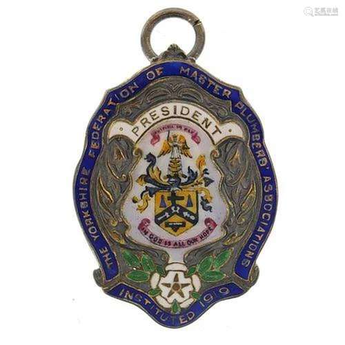 Silver gilt and enamel presentation jewel for President of T...