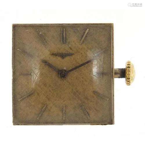 Vintage Longines wristwatch movement and crystal, numbered 1...