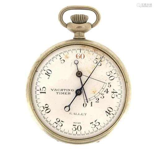 Vintage Gallet Swiss yachting timer, 47mm in diameter