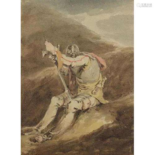 Manner of Robert Ker Porter - The Soldier Tired of War, late...